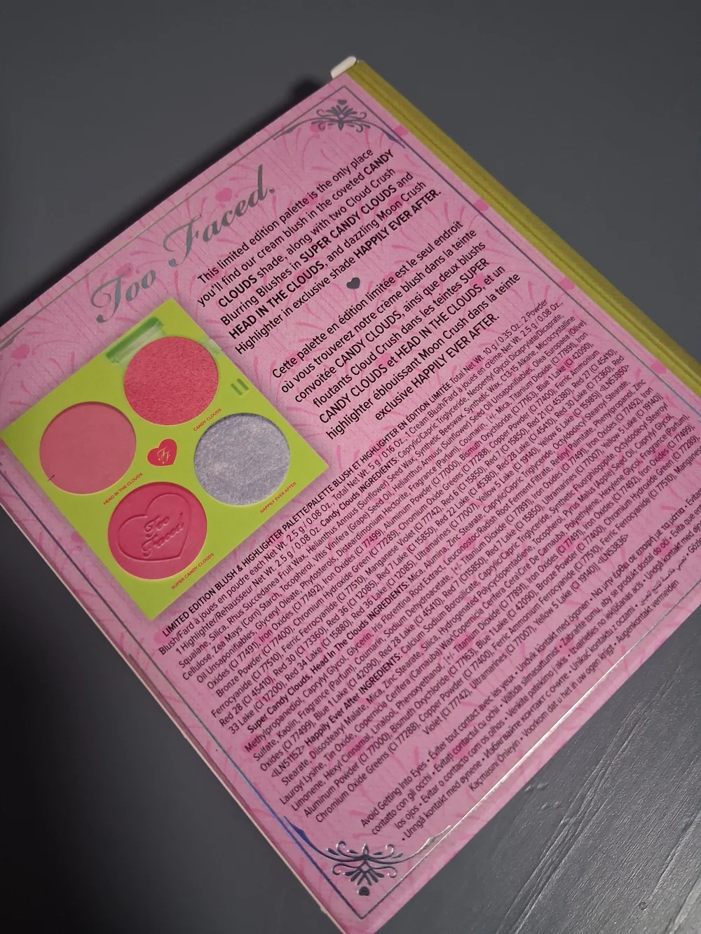 LIMITED EDITION Too Faced Fairytale Crush Blush & Highlight Palette